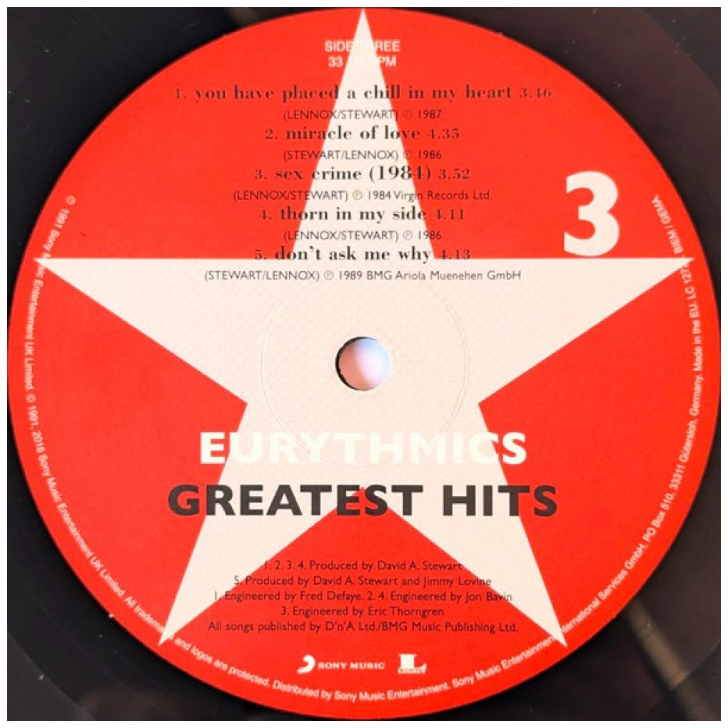 EURYTHMICS - GREATEST HITS (2LP) | VINILO