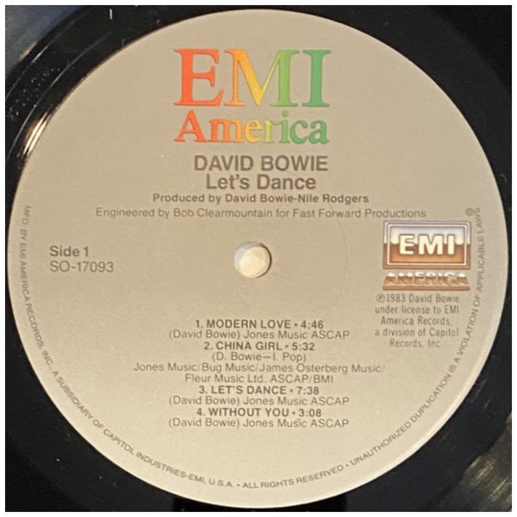 DAVID BOWIE - LET'S DANCE | VINILO USADO