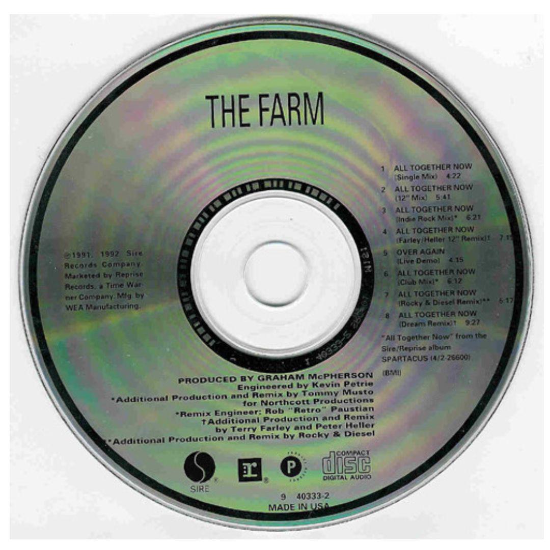 THE FARM  - ALL TOGETHER NOW | CD SINGLE USADO