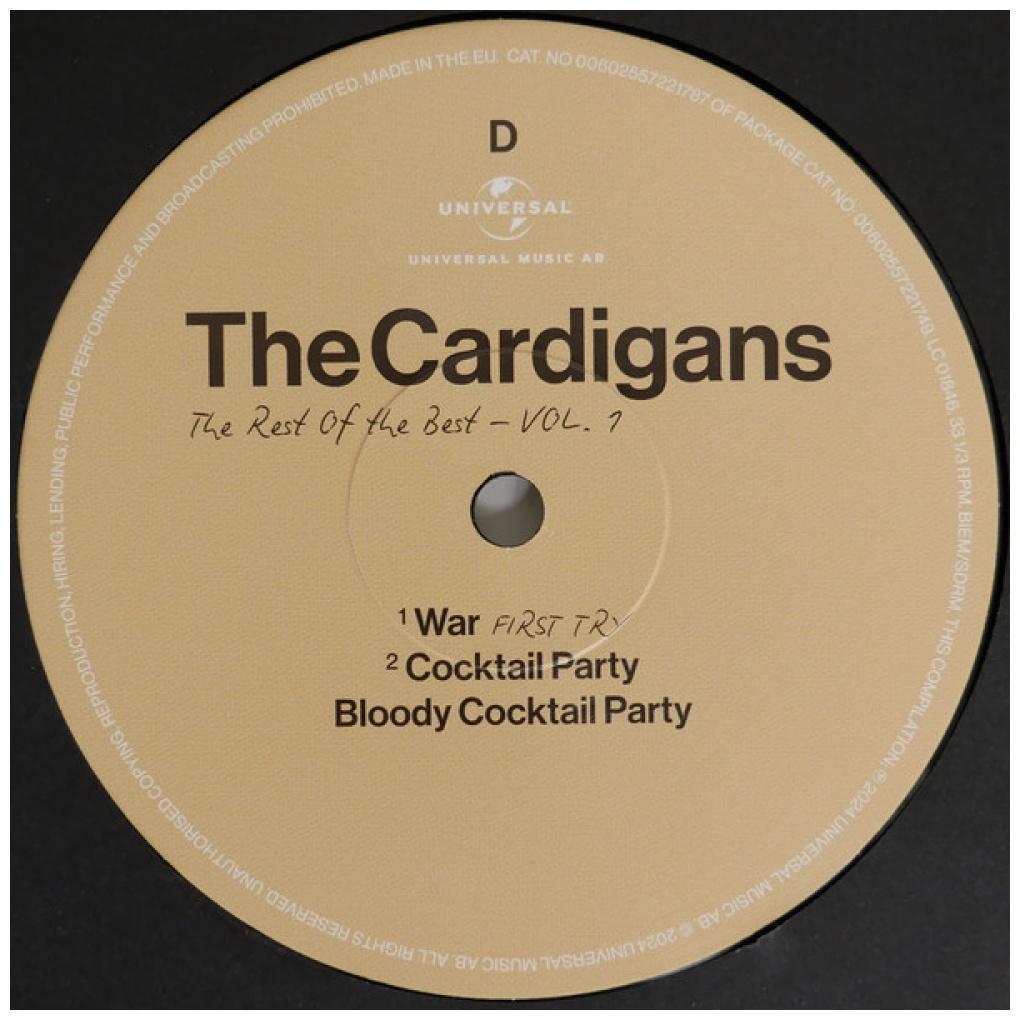 CARDIGANS - THE REST OF THE BEST VOL. 1 (2LP) | VINILO
