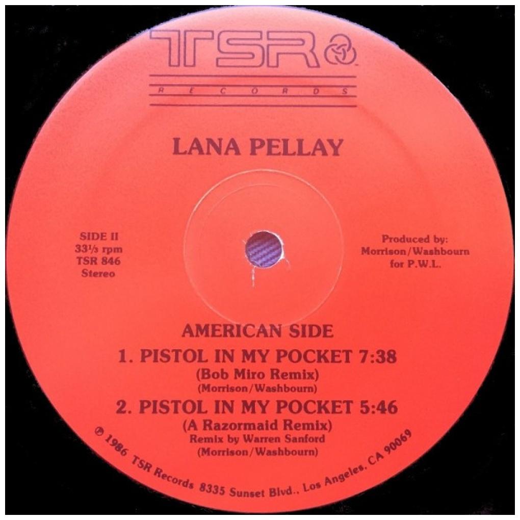 LANA PELLAY - PISTOL IN Y POCKET | 12'' MAXI SINGLE USADO