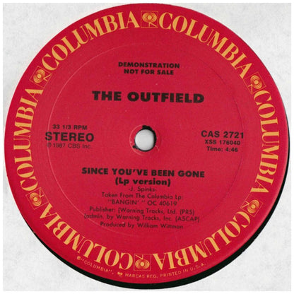 OUTFIELD - SINCE YOU'VE BEEN GONE (PROMO COPY) | 12'' MAXI SINGLE USADO