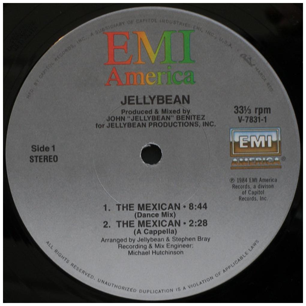 JELLYBEAN - THE MEXICAN | 12" MAXI SINGLE VINILO USADO