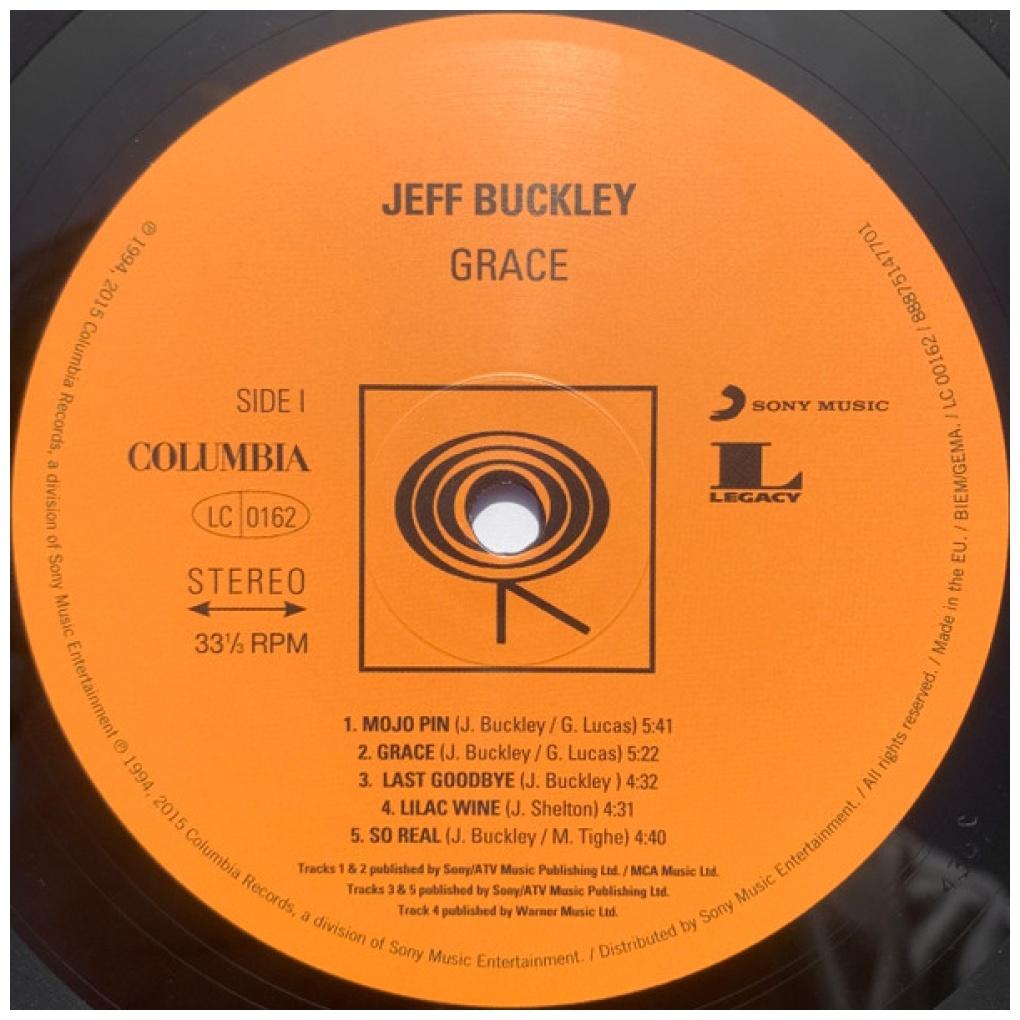 JEFF BUCKLEY  - GRACE | VINILO
