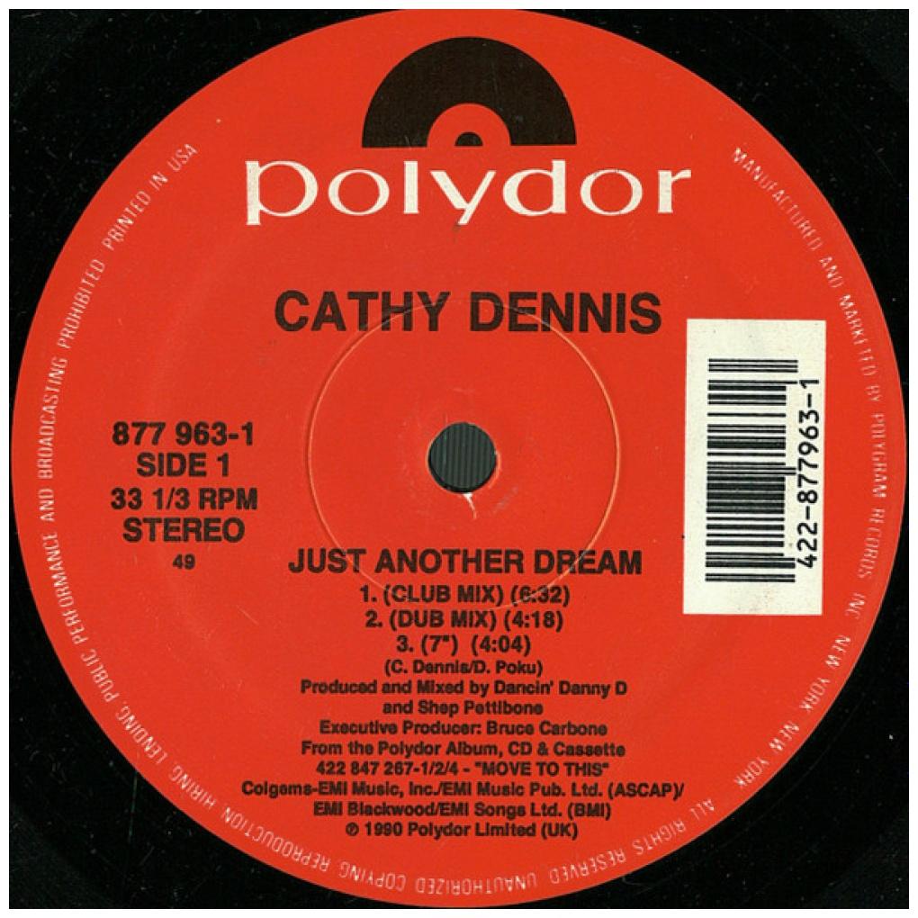 CATHY DENNIS - JUST ANOTHER DREAM | 12" MAXI SINGLE VINILO USADO