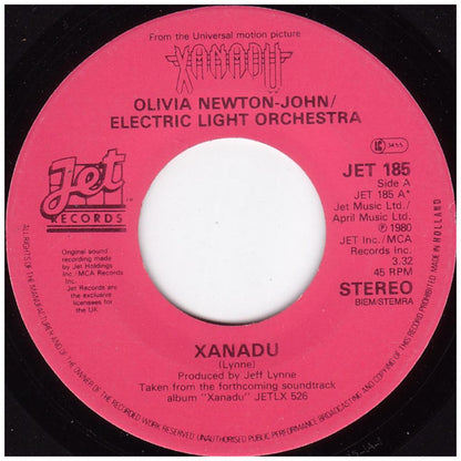 OLIVIA NEWTON JOHN  & ELECTRIC LIGHT ORCHESTRA - XANADU | 7" SINGLE USADO
