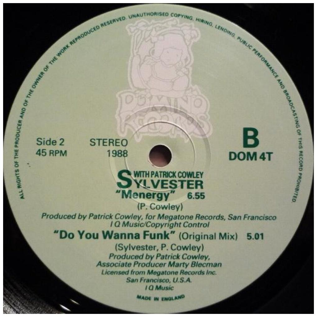 SYLVESTER ft. PATRICK COWLEY - DO YOU WANNA FUNK/MENERGY | 12'' MAXI SINGLE USADO