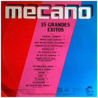 MECANO - 15 GRANDES EXITOS | VINILO USADO