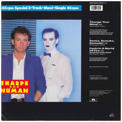 SHARPE AND NUMAN - CHANGE YOUR MIND | 12" MAXI SINGLE VINILO USADO