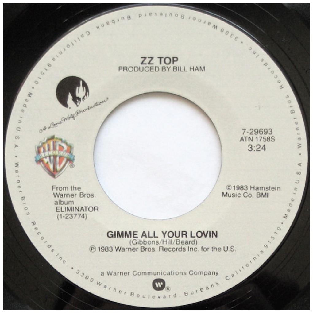ZZ TOP - GIMME ALL YOUR LOVIN | 7" SINGLE USADO
