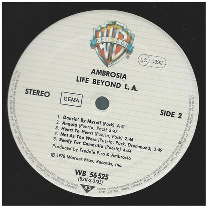 AMBROSIA - LIFE BEYOND L.A. | VINILO USADO