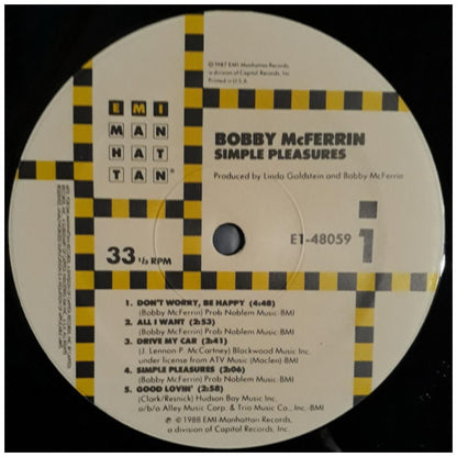BOBBY McFERRIN - SIMPLE PLEASURES | VINILO USADO
