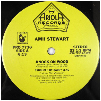 AMII STEWART - KNOCK ON WOOD | 12'' MAXI SINGLE USADO