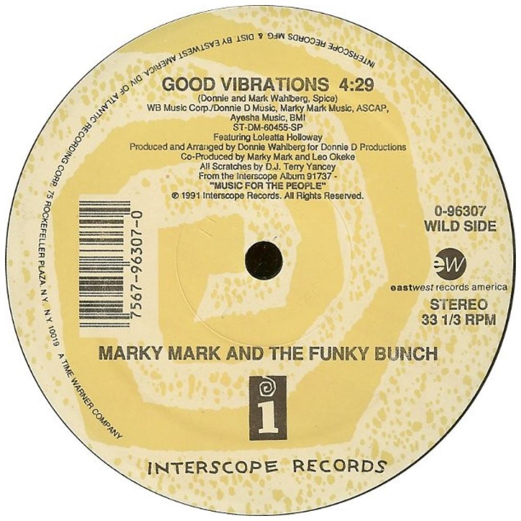 MARKY MARK AND THE FUNKY BUNCH - GOOD VIBRATIONS | 12'' MAXI SINGLE USADO