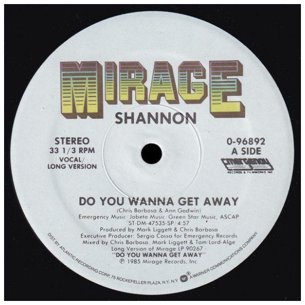 SHANNON - DO YOU WANNA GET AWAY | 12" MAXI SINGLE USADO