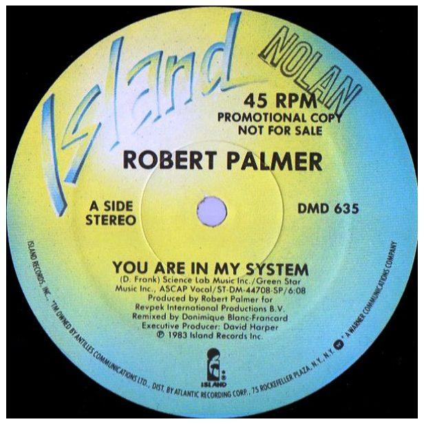 ROBERT PALMER  -  YOU ARE IN MY SYSTEM | 12" MAXI SINGLE USADO