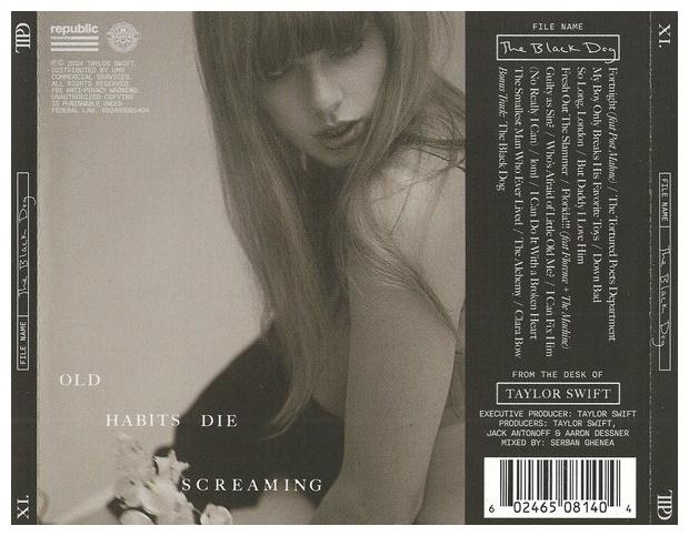 TAYLOR SWIFT - THE TORTURED POETS DEPARTAMENT (BLACK DOG EDITION) | CD