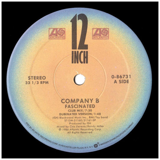 COMPANY B - FASCINATED | 12'' MAXI SINGLE USADO