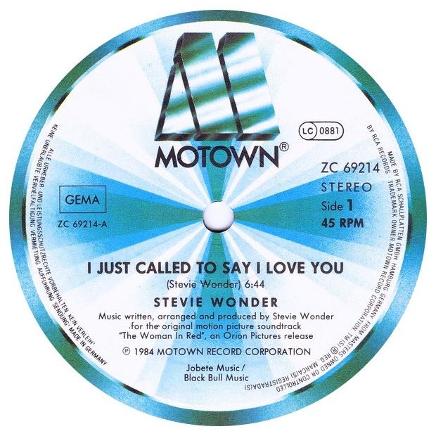 STEVIE WONDER - I JUST CALL TO SAY I LOVE YOU | 12" MAXI SINGLE USADO