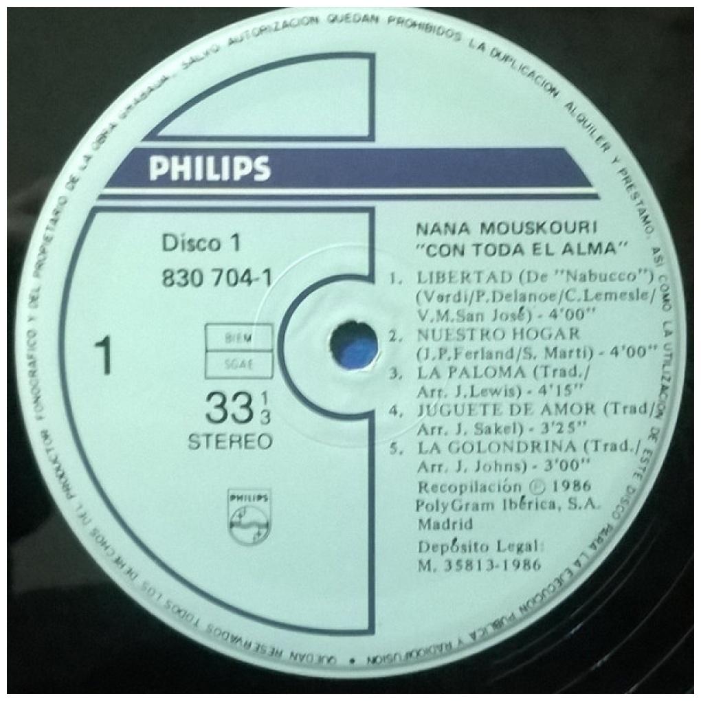 NANA MOUSKOURI - CON TODA EL ALMA (2LP) | VINILO USADO