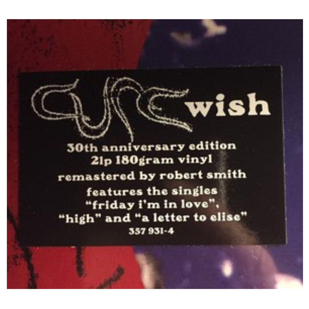 CURE - WISH (30TH ANNIVERSARY EDIT) (2LP) | VINILO