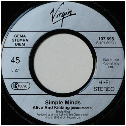 SIMPLE MINDS - ALIVE & KICKING | 7" SINGLE USADO