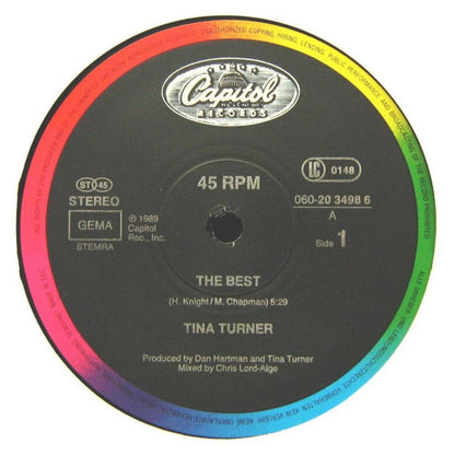 TINA TURNER - THE BEST | 12" MAXI SINGLE VINILO USADO