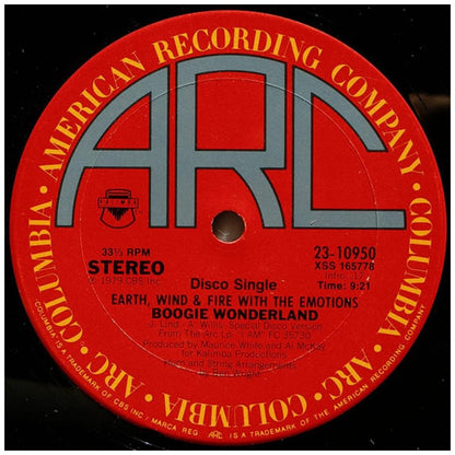 EARTH WIND & FIRE - BOOGIE WONDERLAND | 12'' MAXI SINGLE USADO