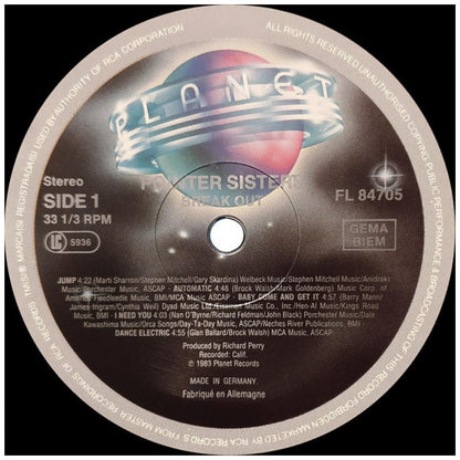 POINTER SISTERS - BREAK OUT | VINILO USADO