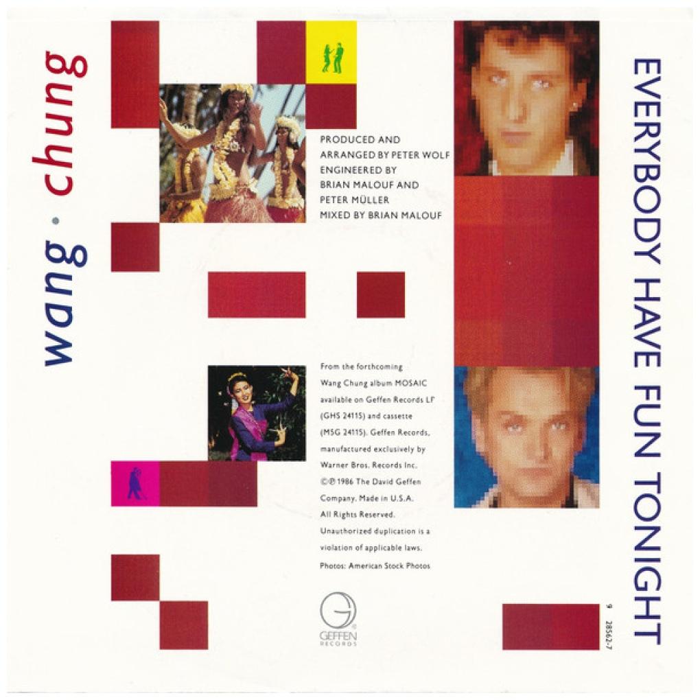 WANG CHUNG - EVERYBODY HAVE FUN TONIGHT | 7" USADO