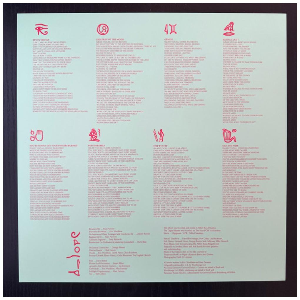 ALAN PARSONS PROJECT - EYE IN THE SKY (HALF-SPEED REMASTER) (CLEAR VINYL) | VINILO