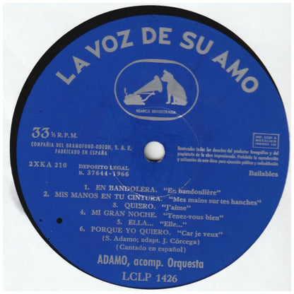 ADAMO - CANTA EN ESPAÑOL | VINILO USADO