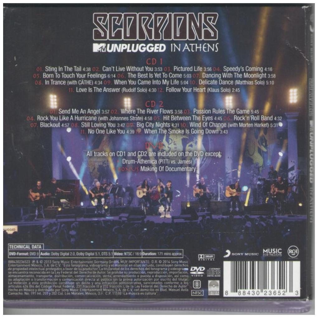 SCORPIONS - MTV UNPLUGGED (CD+DVD) | CD