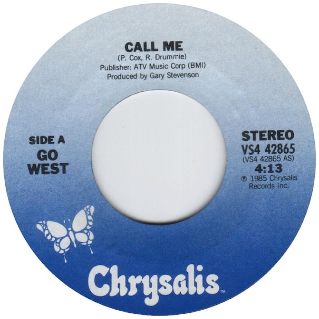 GO WEST - CALL ME | 7" SINGLE USADO