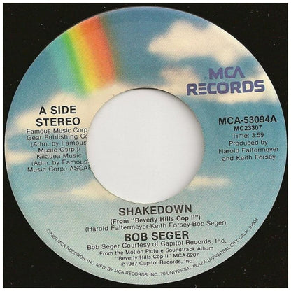 BOB SEGER - SHAKEDOWN | 7" SINGLE USADO
