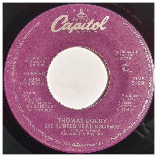 THOMAS DOLBY - SHE BLINDED ME WITH SCIENCE | 7" SINGLE USADO