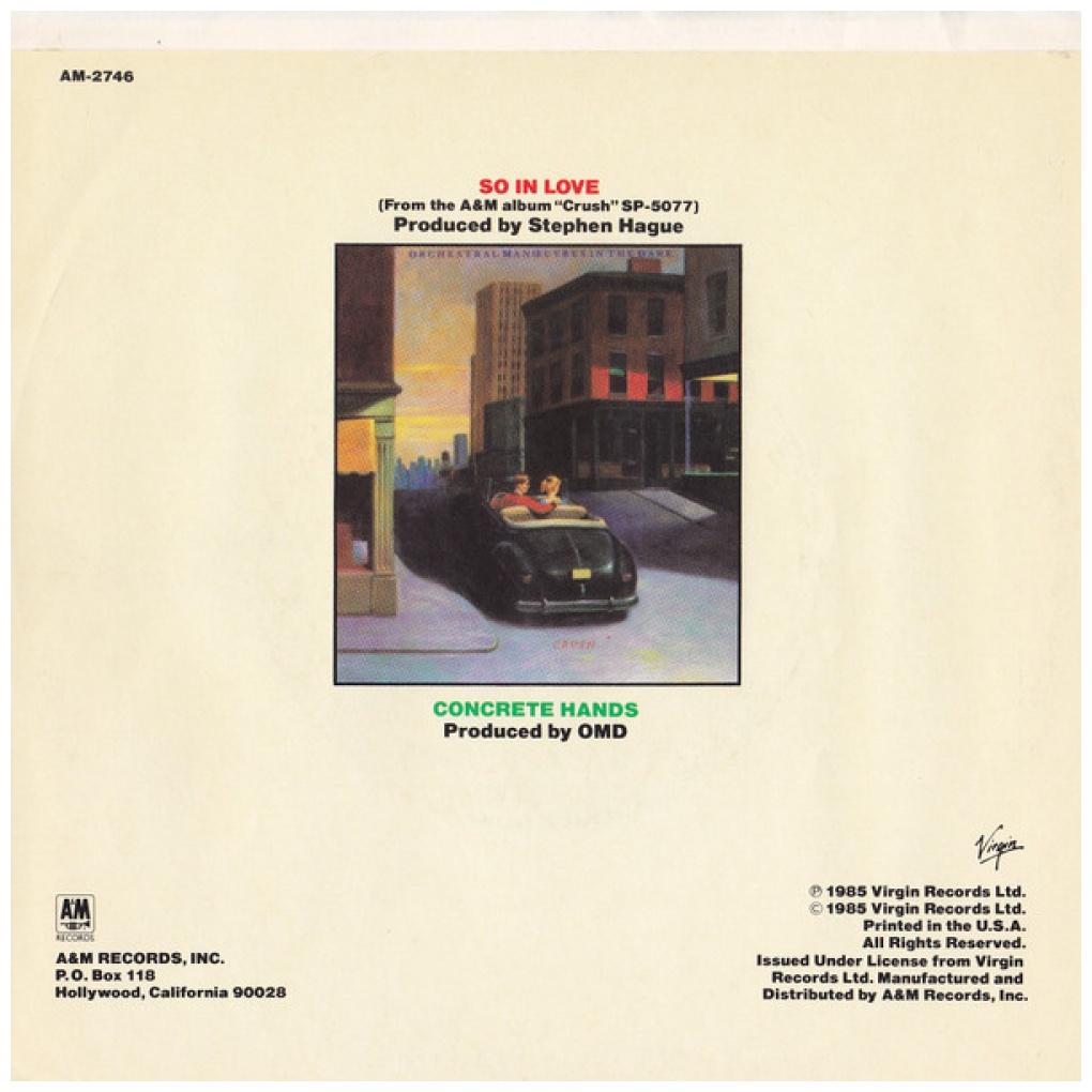 ORCHESTRAL MANOEUVRES IN THE DARK - SO IN LOVE | 7" SINGLE USADO