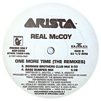 REAL MCCOY  -  ONE MORE TIME (THE REMIXES) | 12" MAXI SINGLE USADO