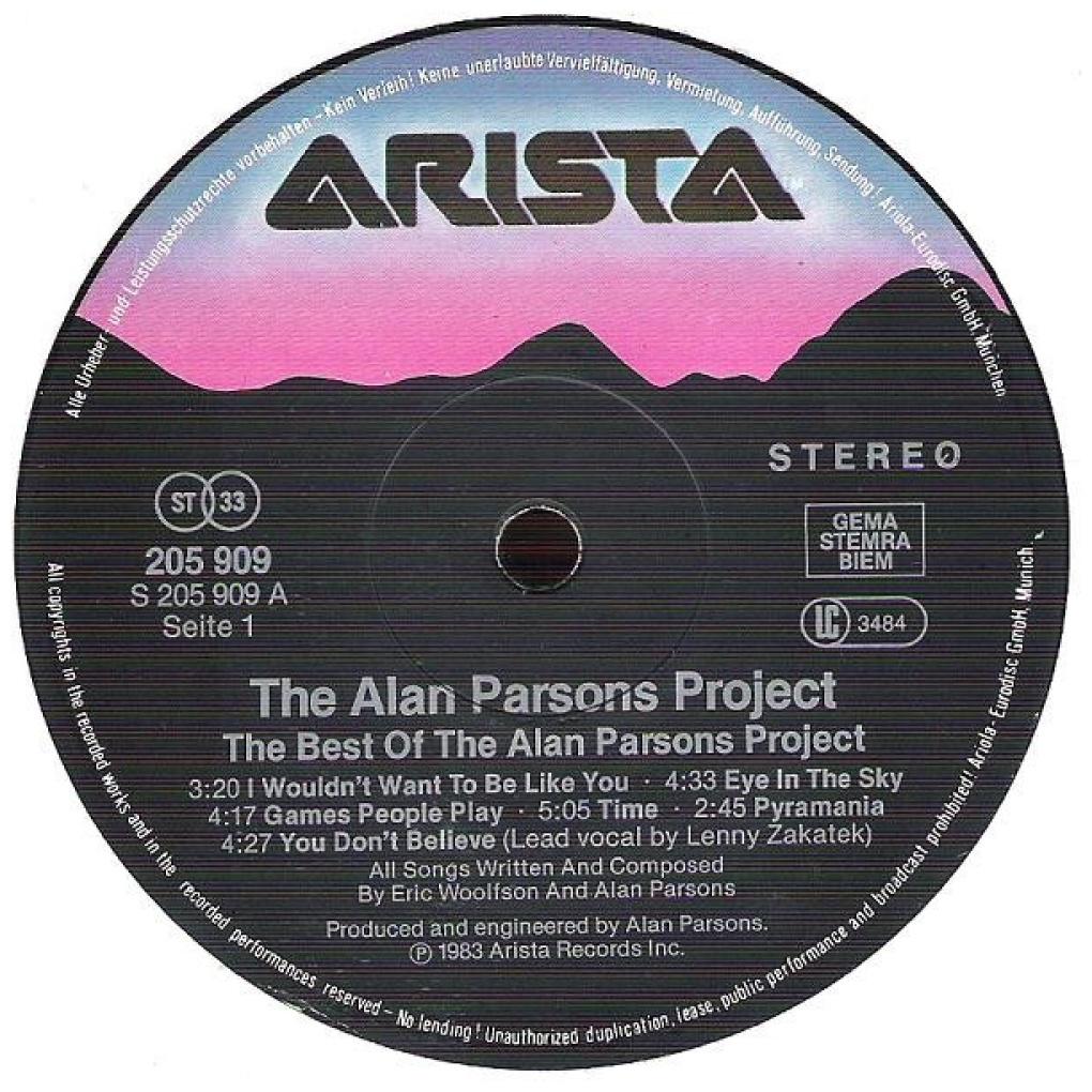 ALAN PARSONS PROJECT - THE BEST OF | VINILO USADO
