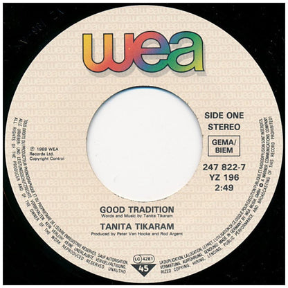 TANITA TIKARAM - GOOD TRADITION | 7" SINGLE USADO