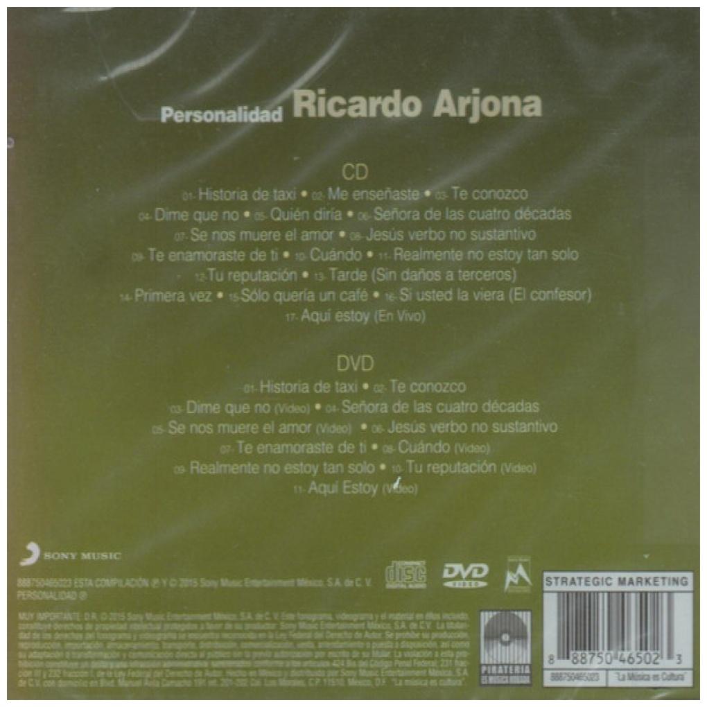 RICARDO ARJONA - PERSONALIDAD (CD+DVD) | CD