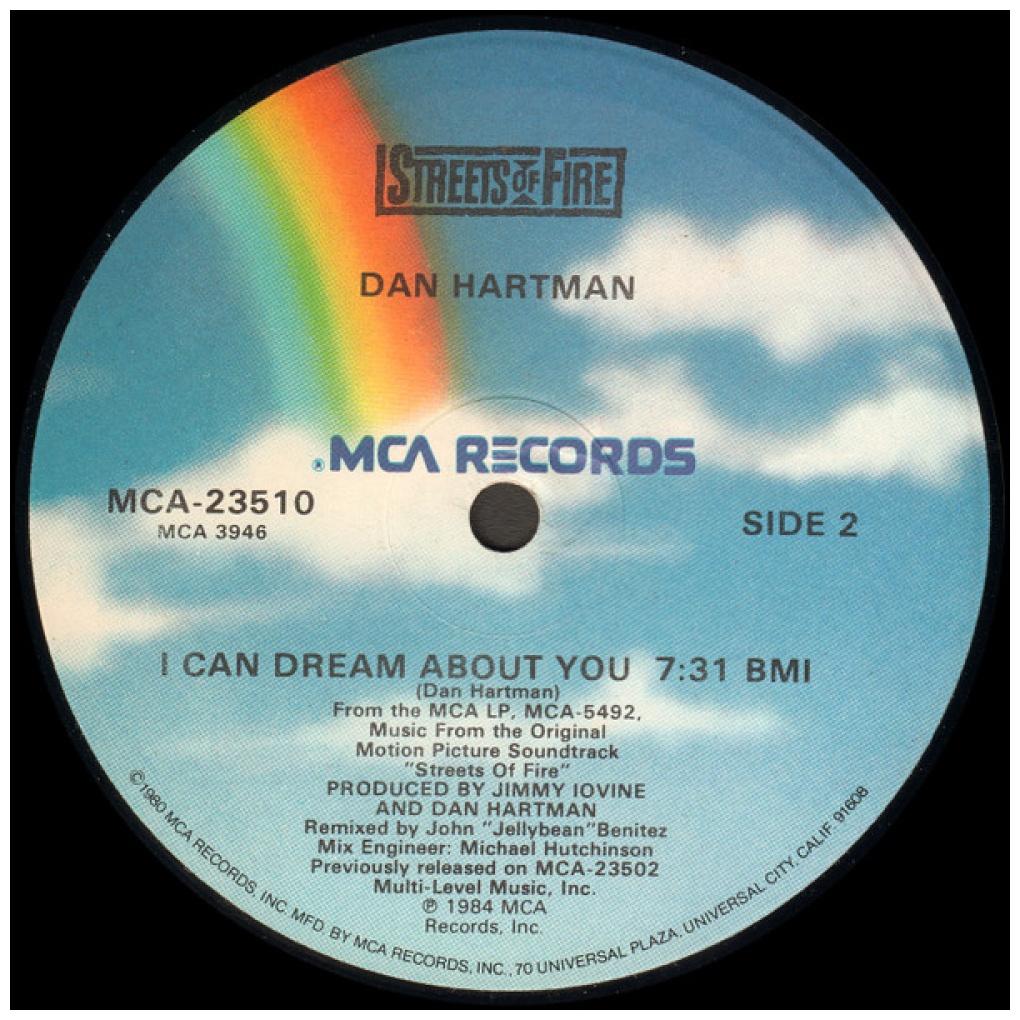 DAN HARTMAN - I CAN DREAM ABOUT YOU (PROMO COPY) | 12'' MAXI SINGLE USADO