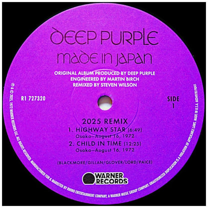 DEEP PURPLE - MADE IN JAPAN (STEVEN WILSON REMIX) (2LP) (ROCKTOBER) | VINILO