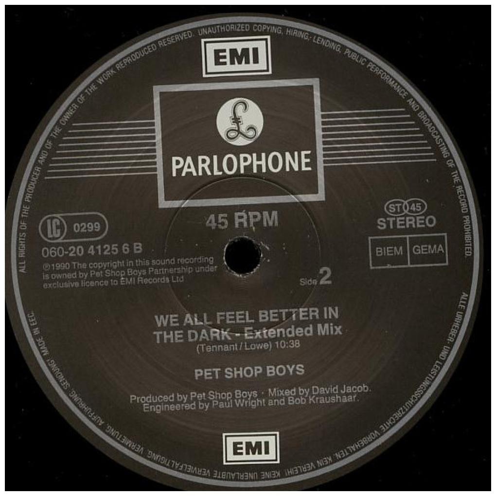 PET SHOP BOYS - BIENG BORING | 12'' MAXI SINGLE USADO