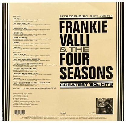 FRANKIE VALLI & THE FOUR SEASONS - GREATEST 60 S HITS (BLUE VINYL) | VINILO