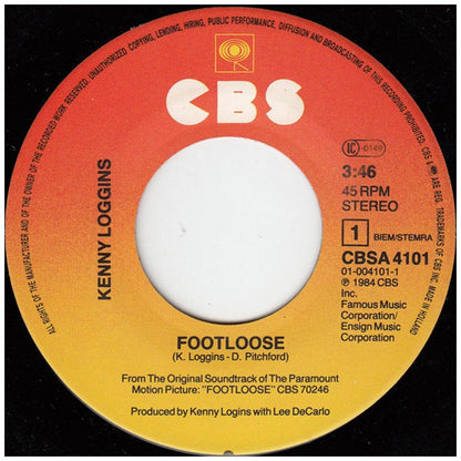 KENNY LOGGINS - FOOTLOOSE | 7" SINGLE USADO