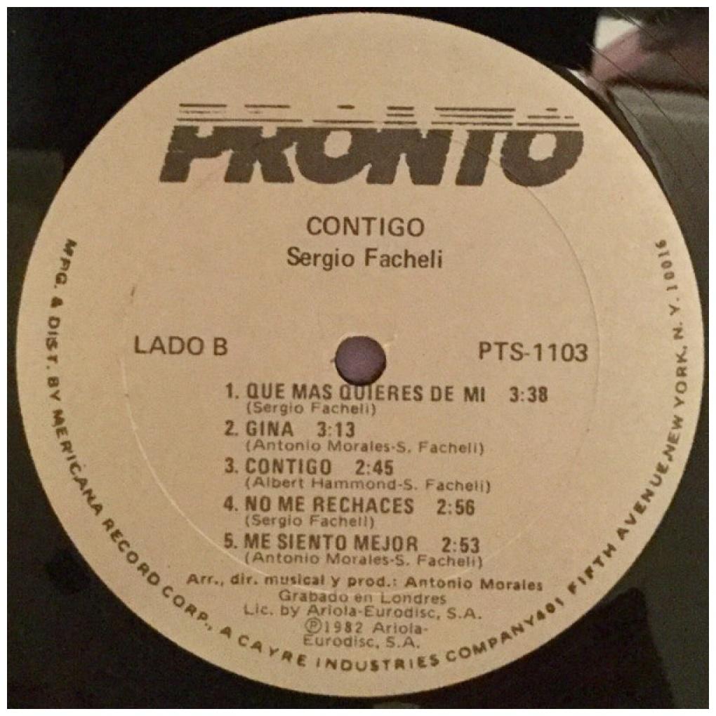 SERGIO FACHELI - CONTIGO | VINILO USADO