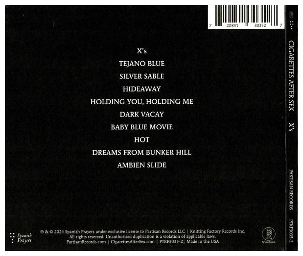 CIGARETTES AFTER SEX - X s (DIGIPACK) | CD