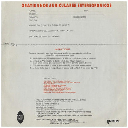 MAX MIX 7 - VARIOUS ARTIST - MAX MIX 7 (LP+LP MIXED) | VINILO USADO