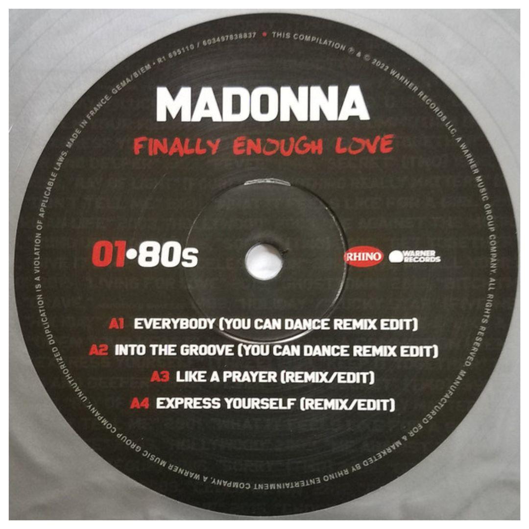 MADONNA - FINALLY ENOUGH LOVE 1S REMIXED (2LP) | VINILO